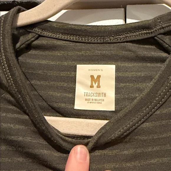 Tracksmith Olive Striped Horizon Long Sleeve - Picture 3 of 4